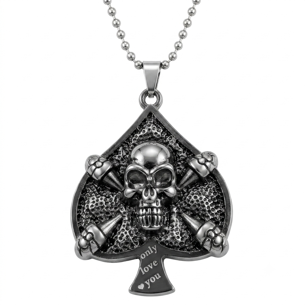 skull pendent necklace