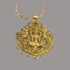 Antique Gold Metal Pendant,Divine - Image 5